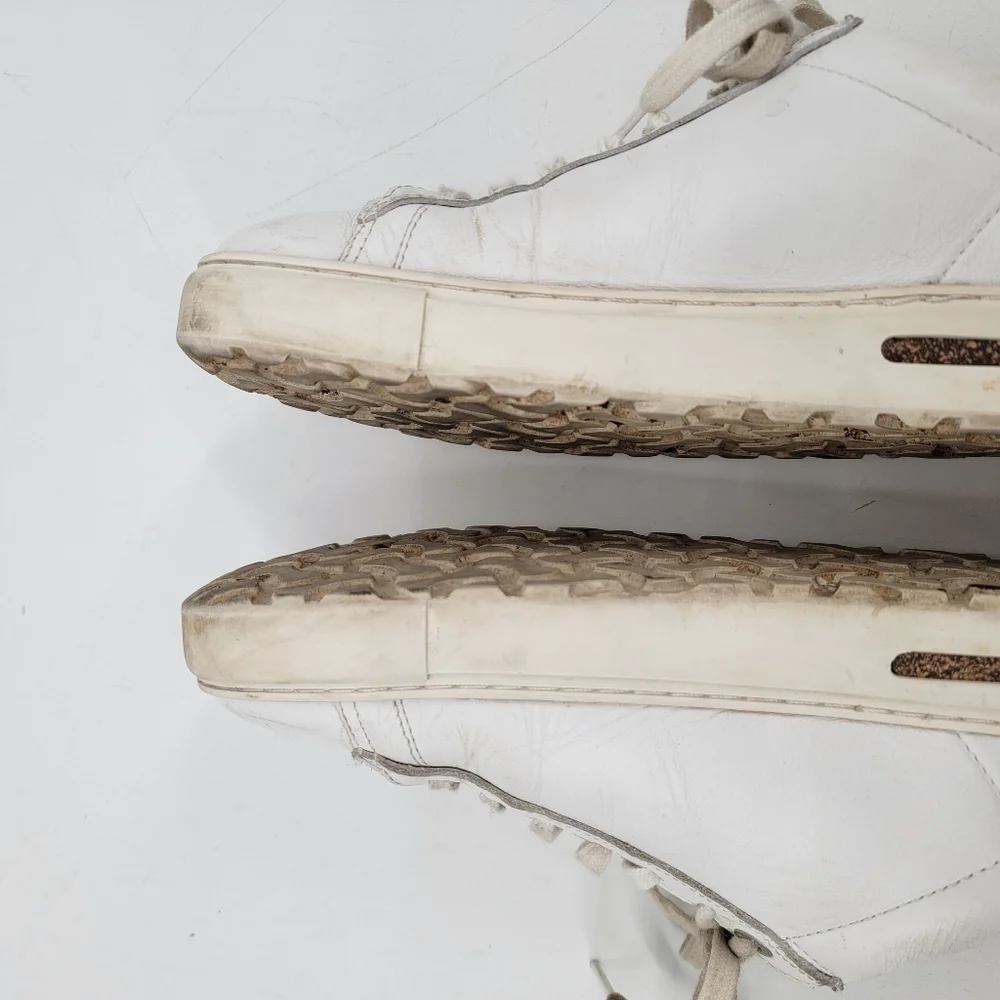 Birkenstock Bend Low Sneakers Size EU 39 White Leather Tennis Shoes